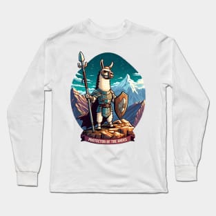 llama warrior lovers Long Sleeve T-Shirt